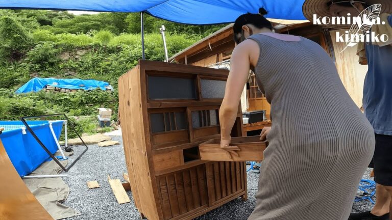 【古民家に住もう#178】ブーム到来昭和レトロボロボロの茶ダンス復活